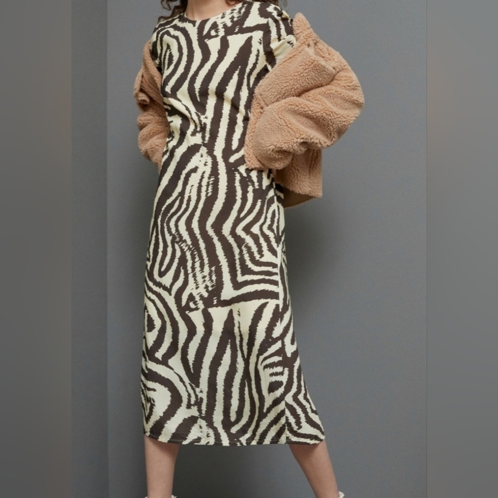 NWT Corey Lynn Calter Zebra Print from Anthropologie Size Large